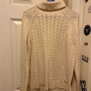 Michael Kors Cream Cowl Neck Sweater